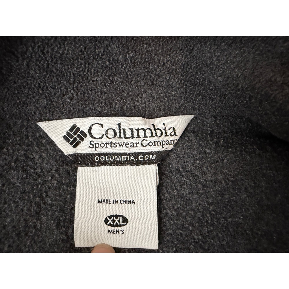 Columbia Steens Mountain Fleece Jacket Mens XXL Charcoal Gray Full Zip WM6113 - Picture 2 of 4
